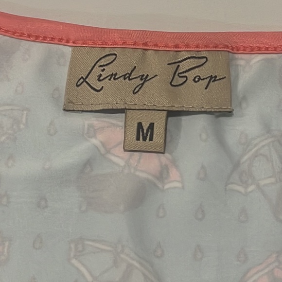 Lindy Bop Daisy Cats in Rain Retro Vintage Style Top - Picture 4 of 6